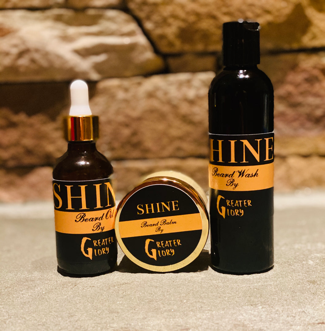 SHINE Beard Oil + Balm + Wash